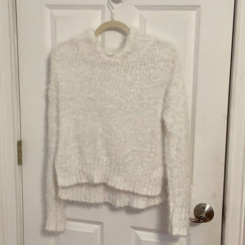 White Fuzzy Sweater
